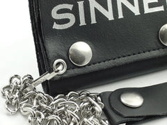 Sinner Genuine Leather Chain Wallet