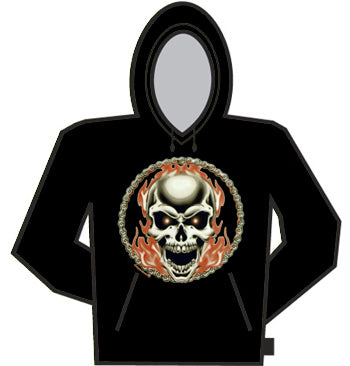 Skull Chain Circle Hoodie