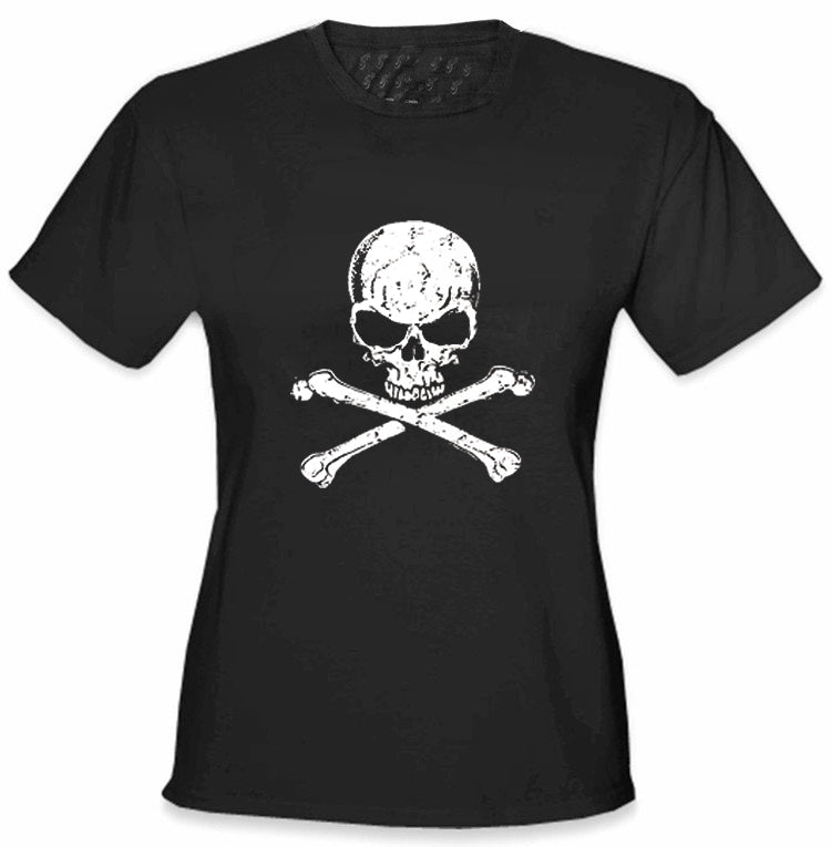 Skull Of Death Cross Bones Girl 's T-Shirt