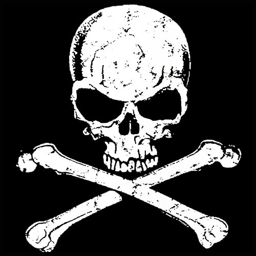 Skull Of Death Cross Bones Girl 's T-Shirt