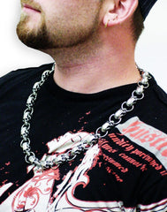 Skull Pile Chain of Skulls 30 inch Jean Chain