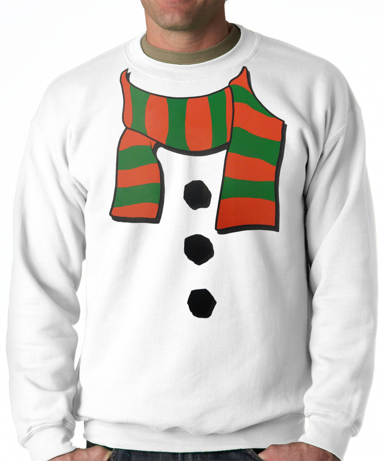 Snowman Costume Adult Crewneck