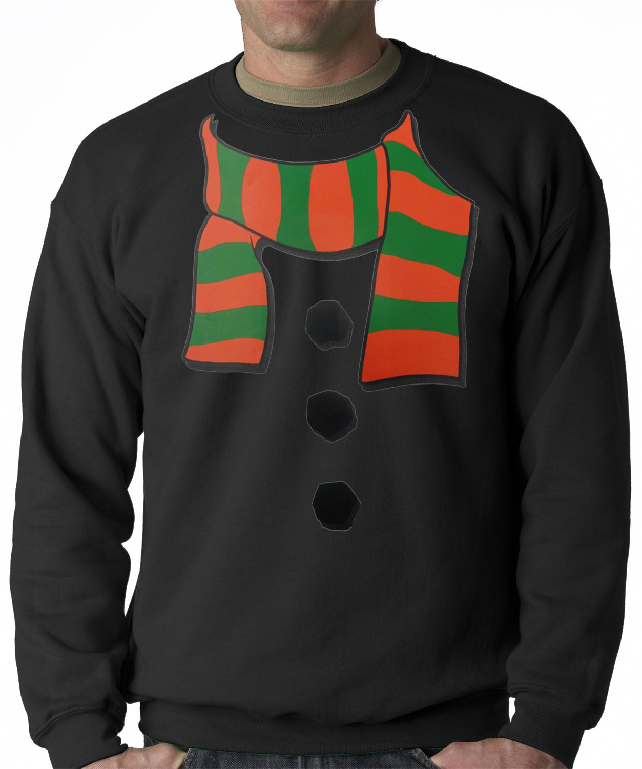 Snowman Costume Adult Crewneck