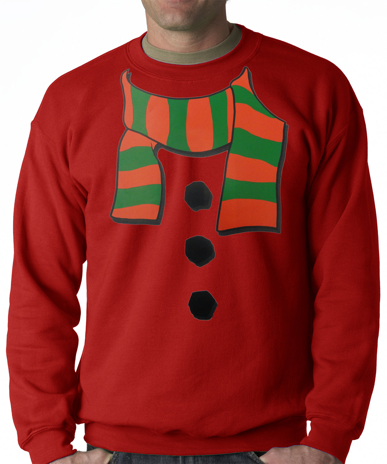 Snowman Costume Adult Crewneck