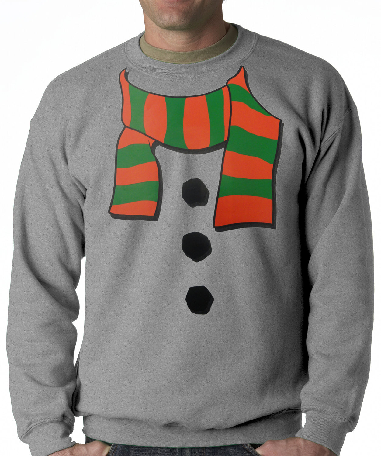 Snowman Costume Adult Crewneck