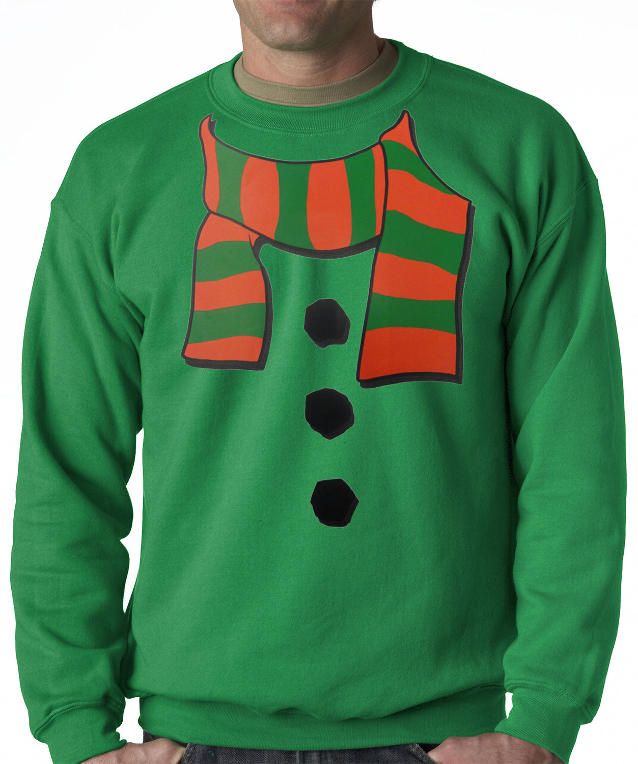 Snowman Costume Adult Crewneck