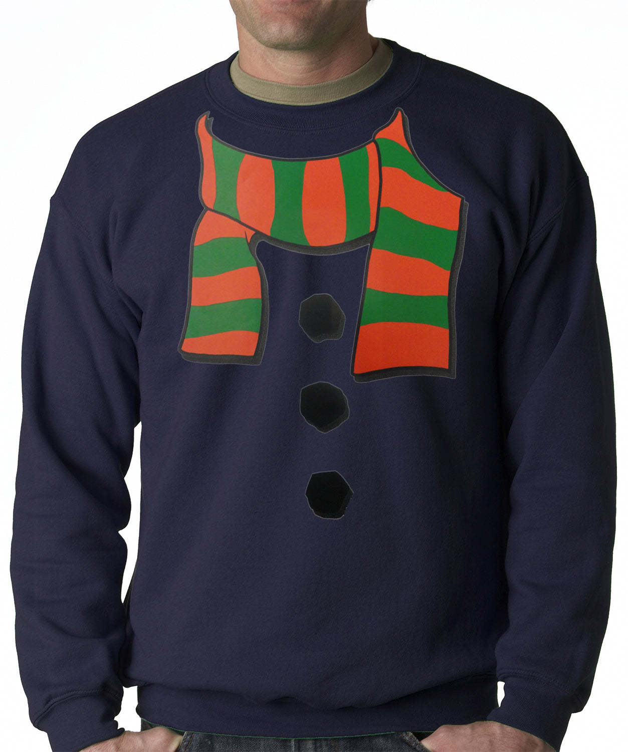 Snowman Costume Adult Crewneck