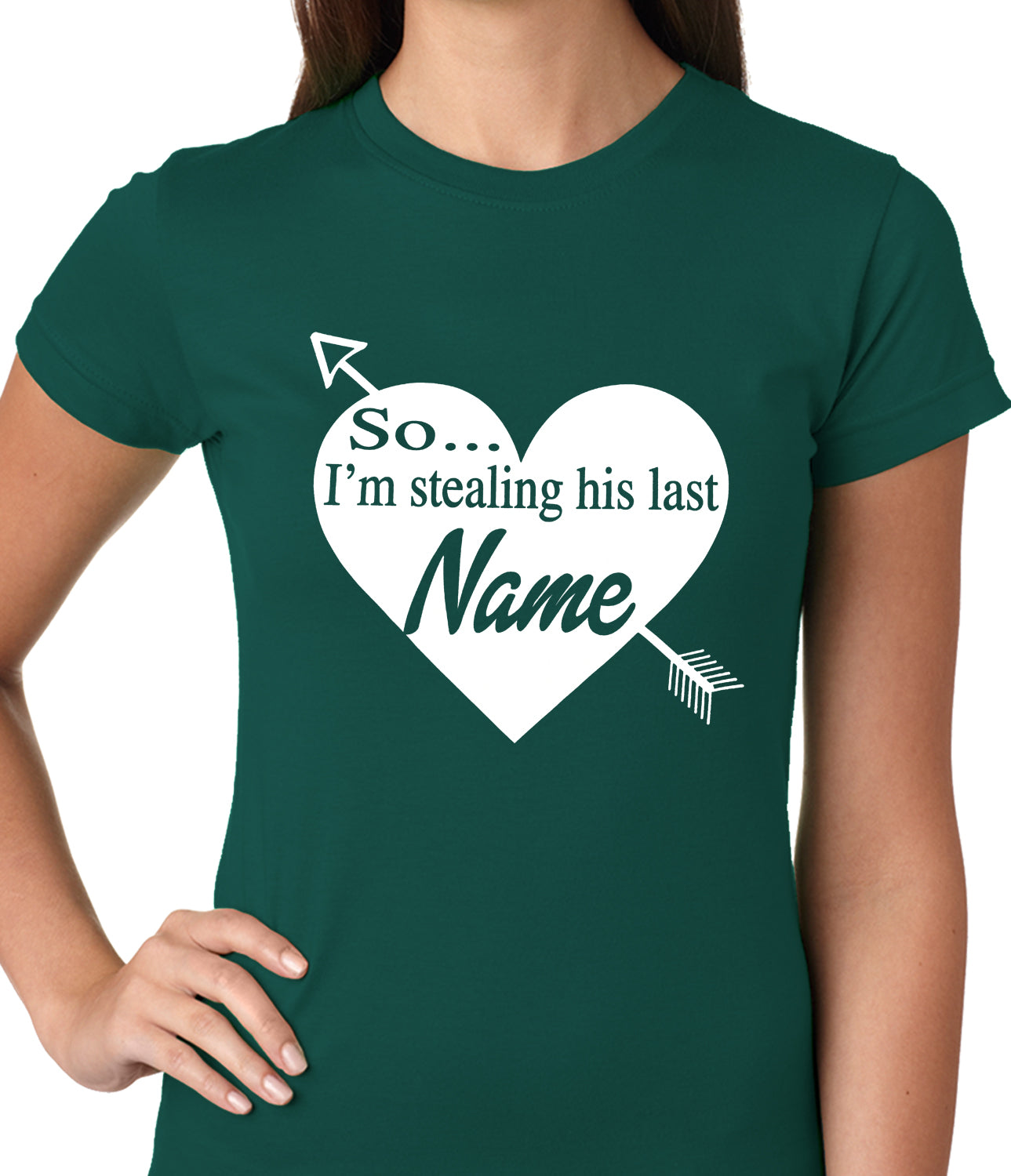 So I'm Stealing His Name Couples Ladies T-shirt