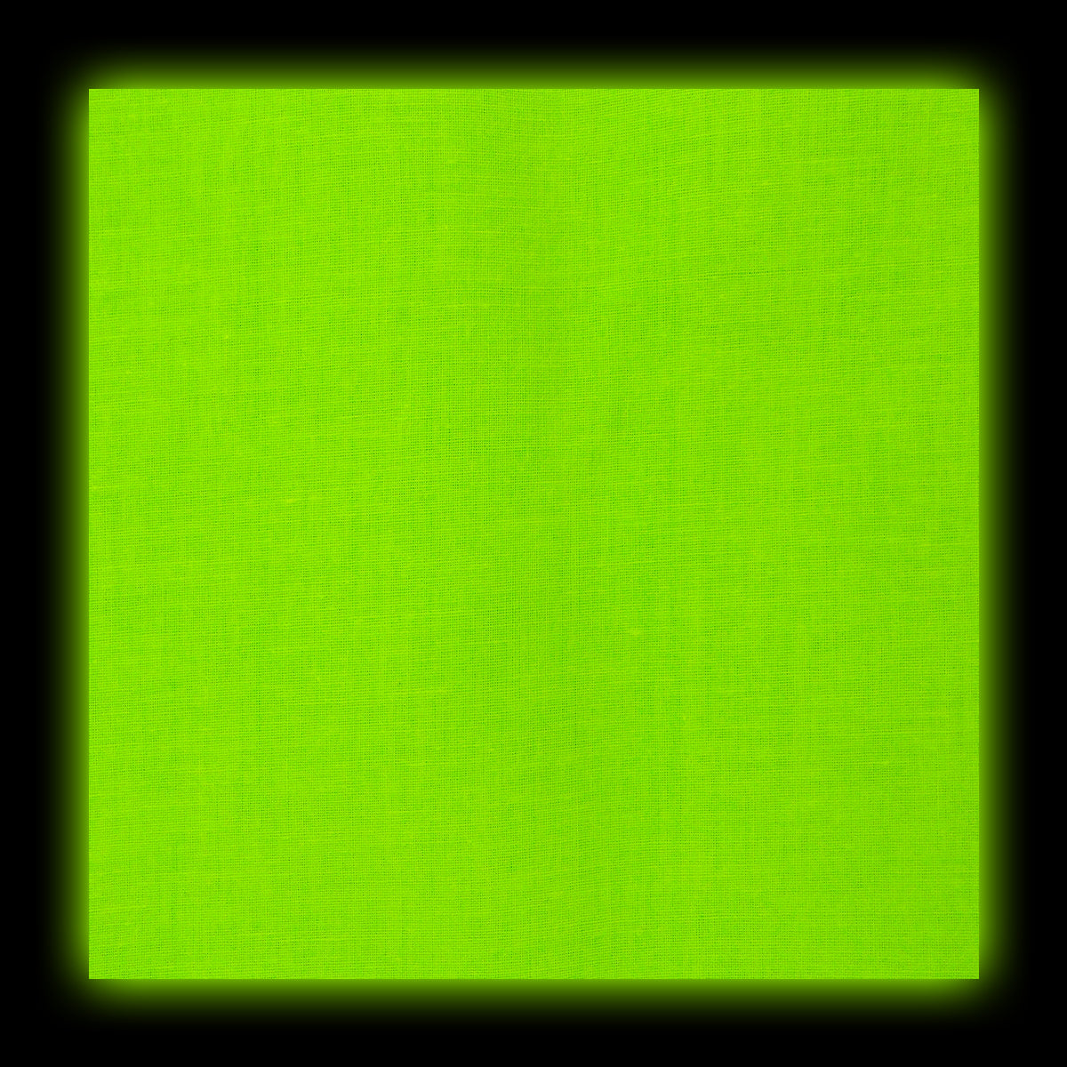 Solid Color Neon Green Blacklight Reactive Bandana