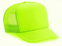 Solid Neon Green Trucker Hat