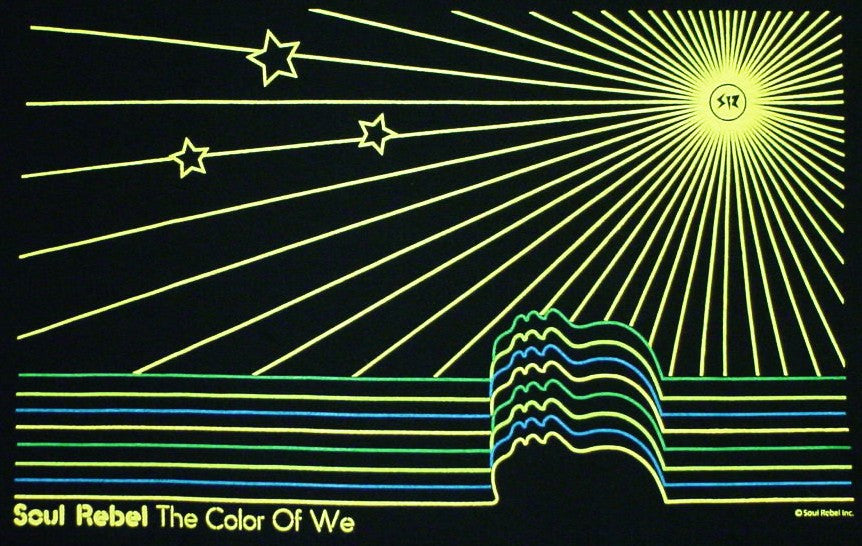 Soul Rebel Sun Burst Men's T-Shirt (Black)