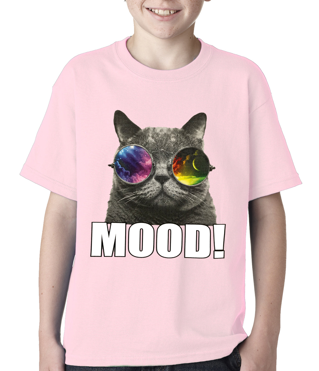 Spaced Mood Cat Kids T-shirt