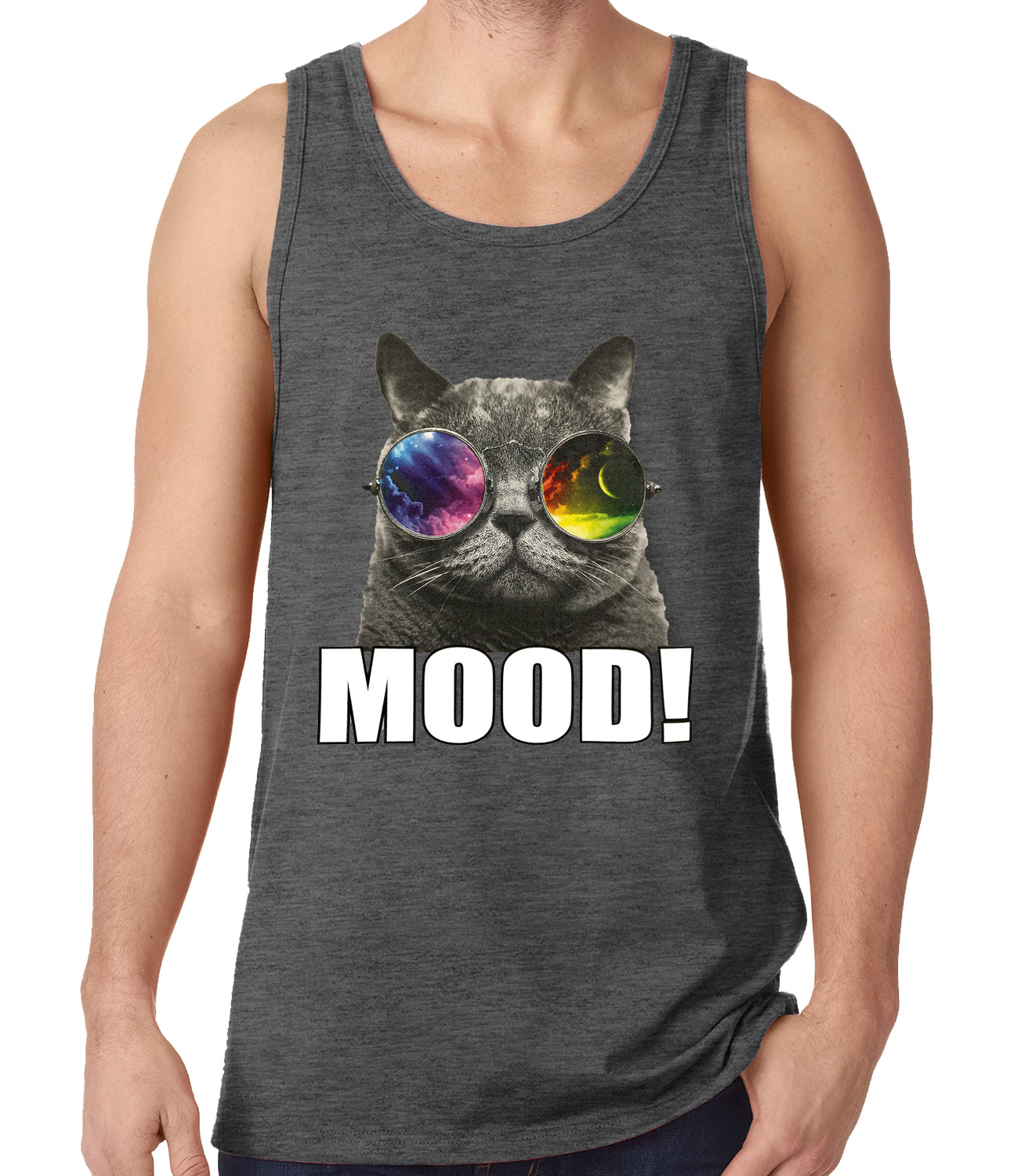 Spaced Mood Cat Tank Top