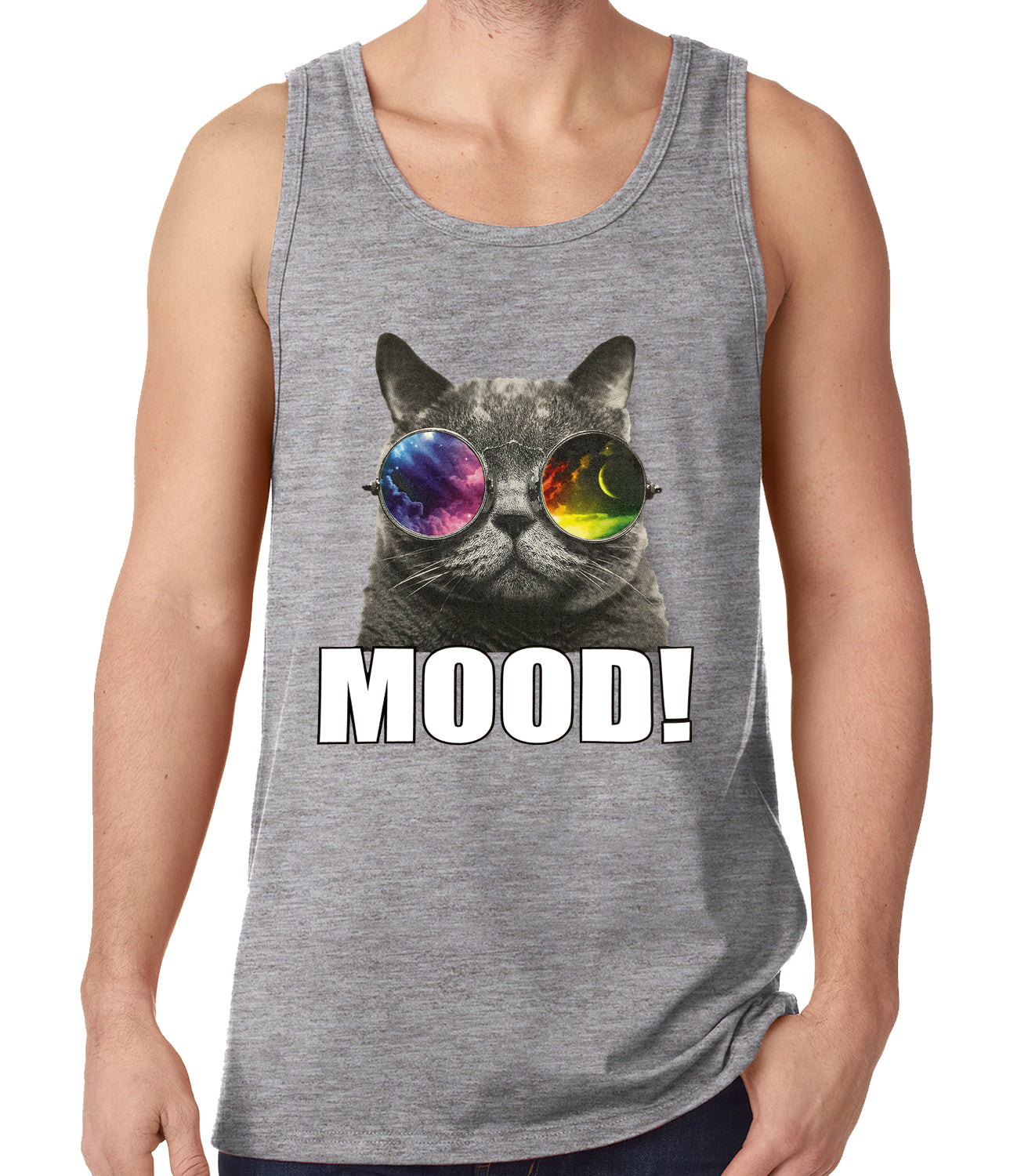 Spaced Mood Cat Tank Top