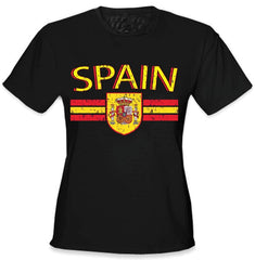Spain Vintage Shield International Girls T-Shirt