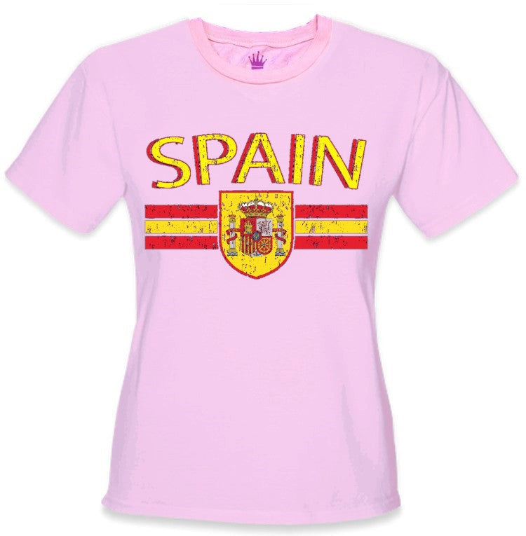 Spain Vintage Shield International Girls T-Shirt