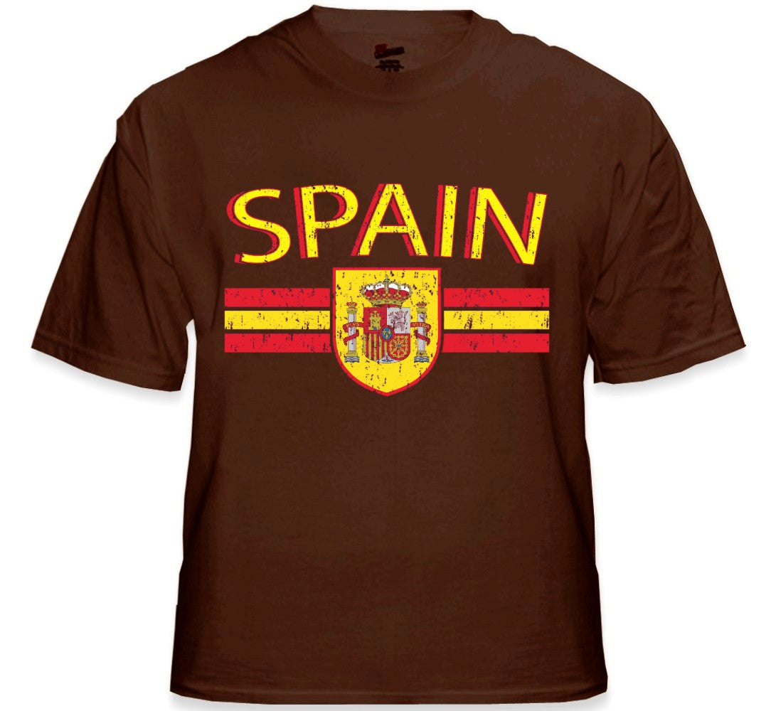 Spain Vintage Shield International Mens T-Shirt