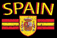Spain Vintage Shield International Mens T-Shirt