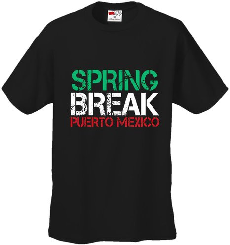 Spring Break Puerto Mexico Mens T-Shirt