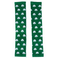 St. Patrick’s Day All Over Shamrocks Leg Warmers (Green with White Shamrocks)