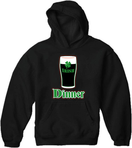 St. Patrick's Day Irish Dinner Adult Hoodie