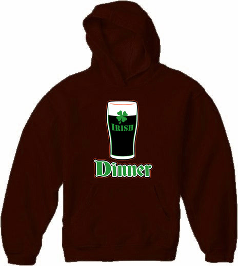 St. Patrick's Day Irish Dinner Adult Hoodie