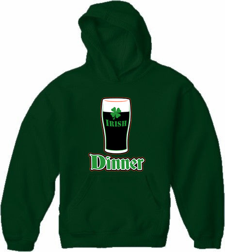 St. Patrick's Day Irish Dinner Adult Hoodie