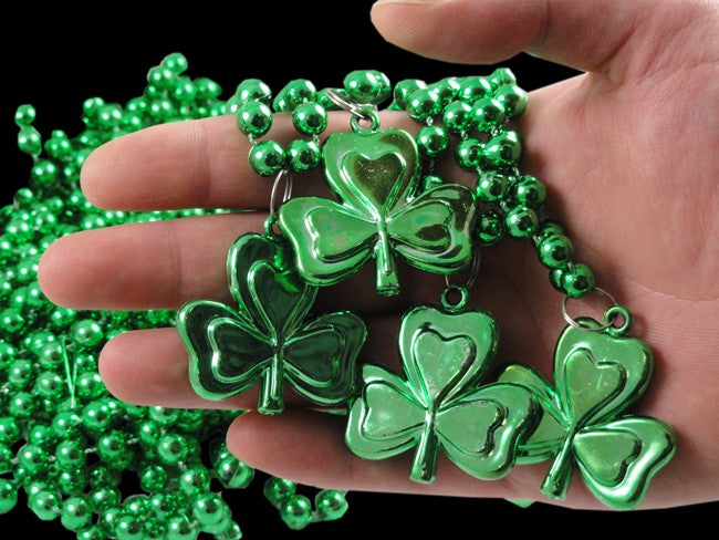 St. Patrick's Day Irish Shamrock Necklaces (12 pack)