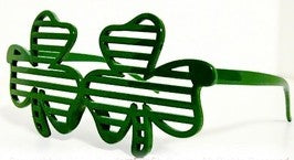 St.Patrick's Day Shamrock Slotted Shades