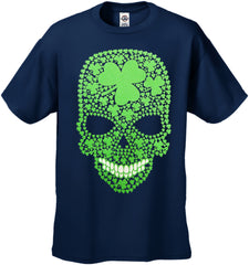 St. Patrick's Day Shamrock Sugar Skull Men's T-Shirt