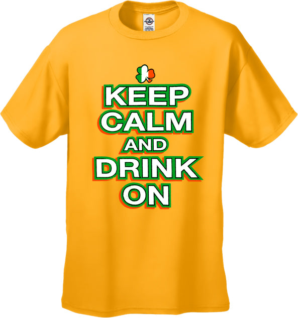 St. Patrick's Day Shirts - Keep Calm and Drink On Men's T-Shirt