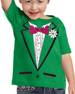 St. Patrick's Day Tuxedo T-Shirt For Kids