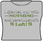 Started Out With Nothing Girls T-Shirt