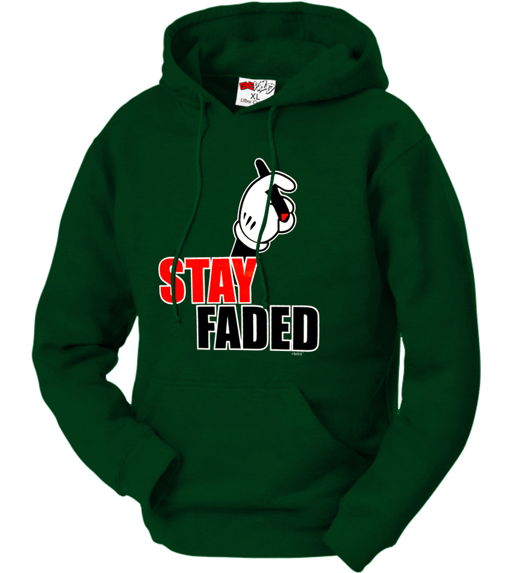 Stay Faded Cartoon Hands Adult Hoodie