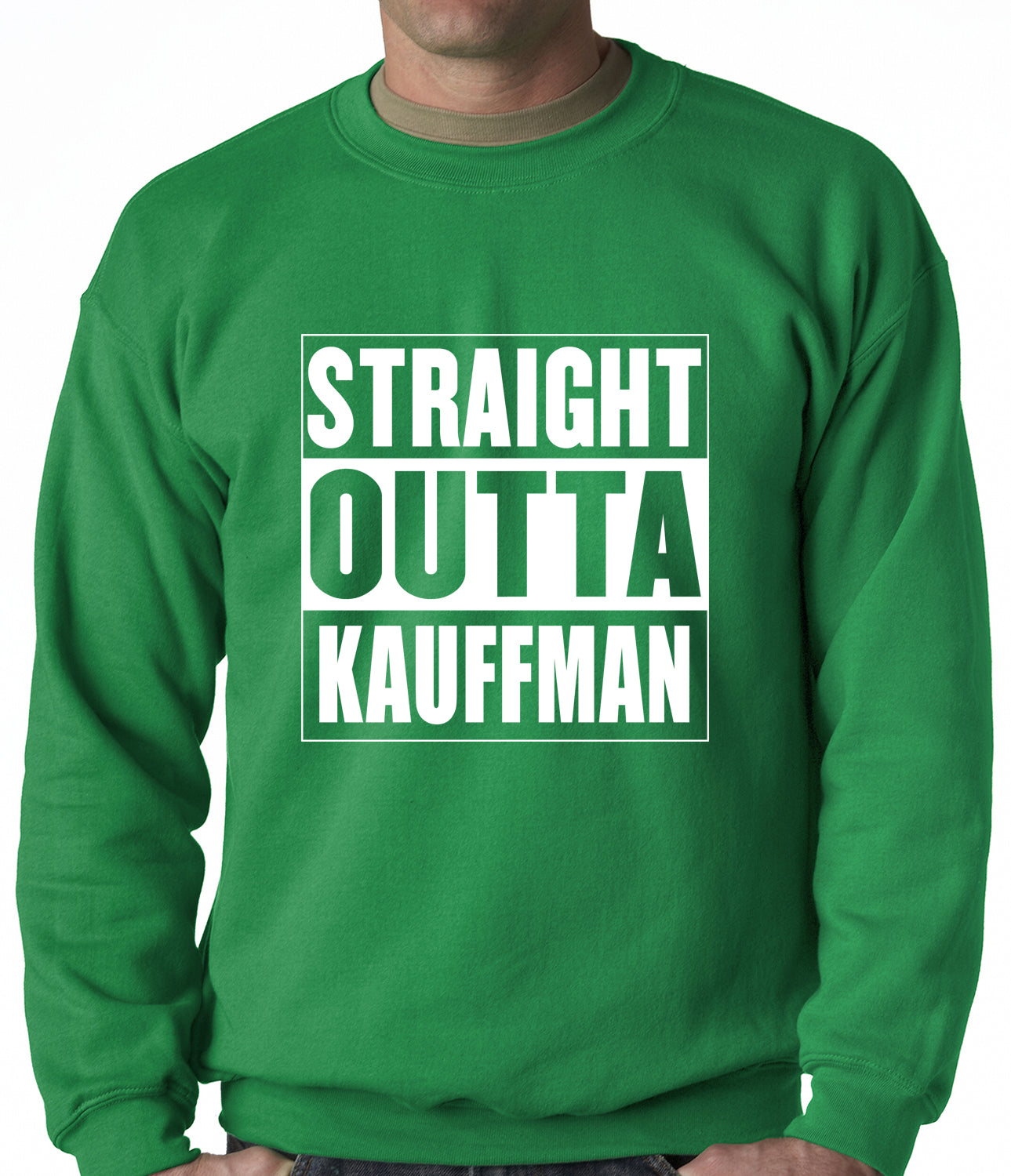 Straight Outta Kauffman Field Kansas City Adult Crewneck