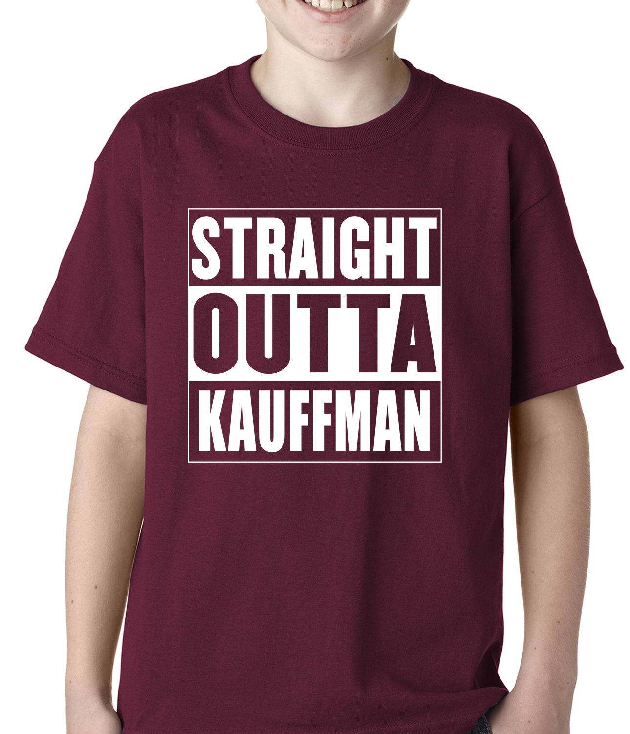 Straight Outta Kauffman Field Kansas City Kids T-shirt