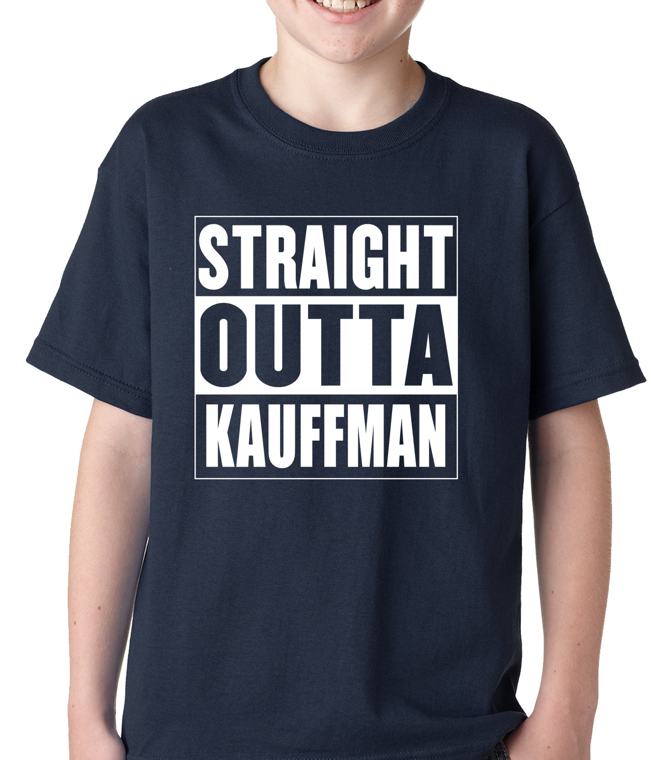 Straight Outta Kauffman Field Kansas City Kids T-shirt