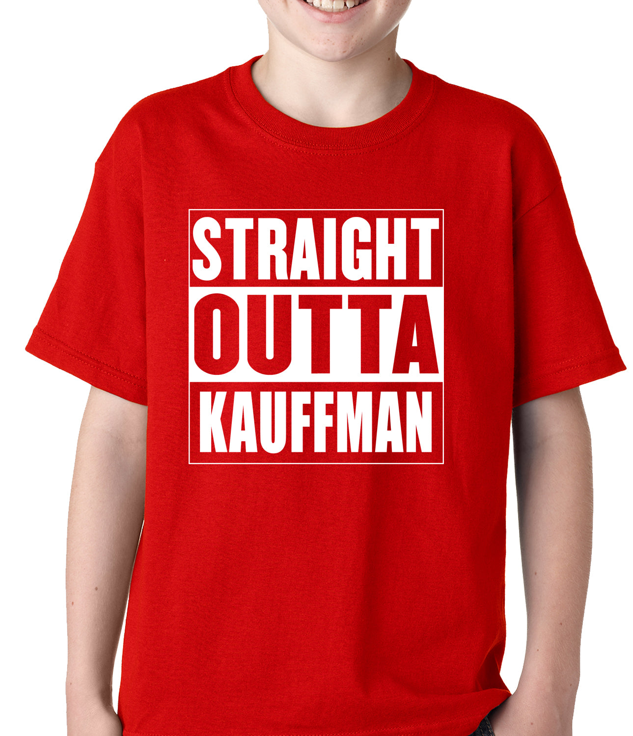 Straight Outta Kauffman Field Kansas City Kids T-shirt