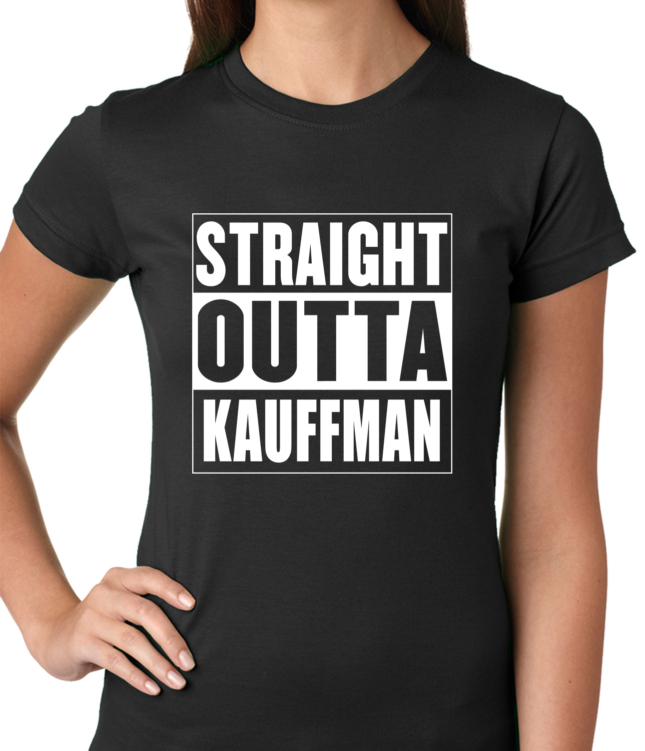 Straight Outta Kauffman Field Kansas City Ladies T-shirt