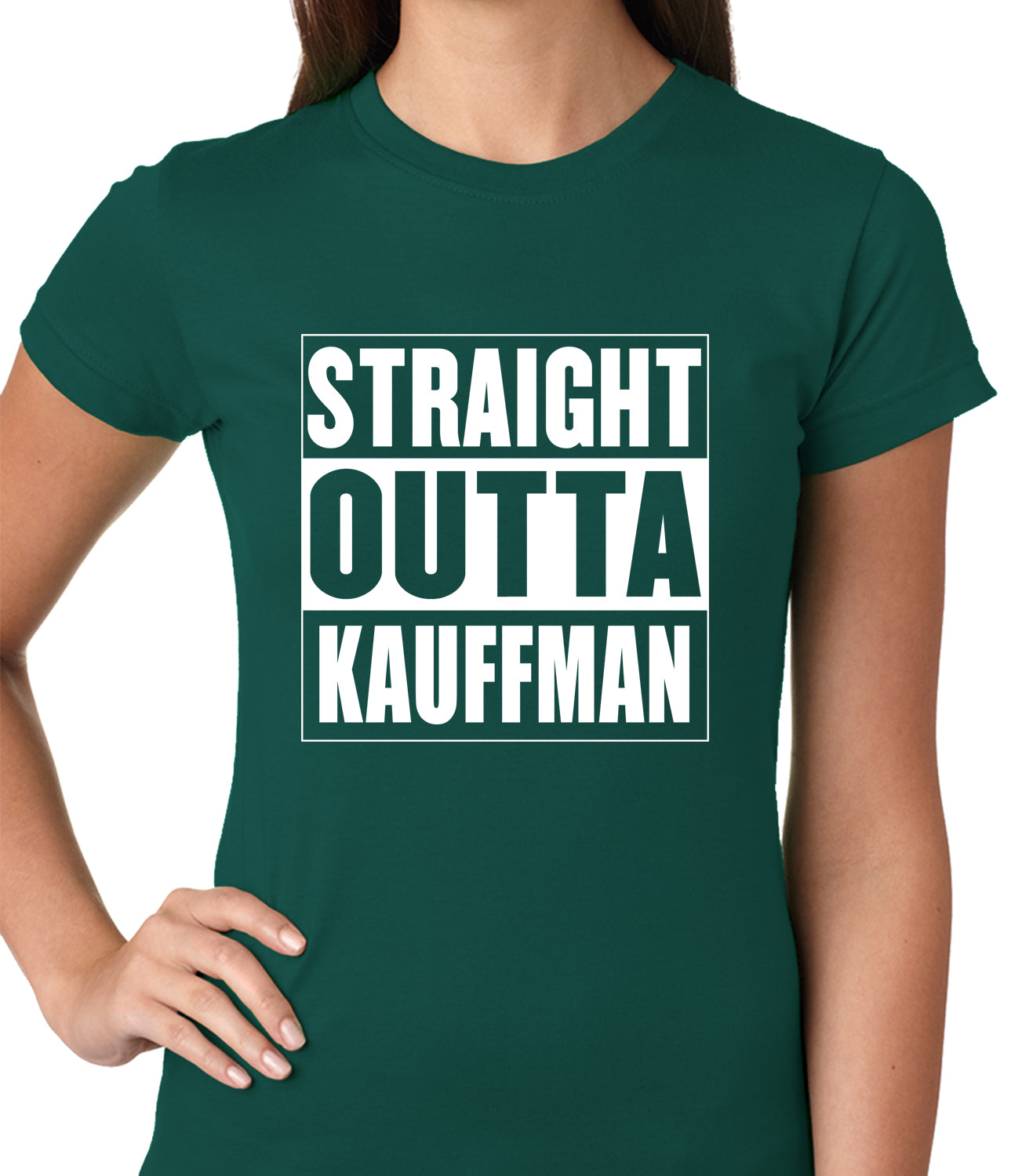 Straight Outta Kauffman Field Kansas City Ladies T-shirt