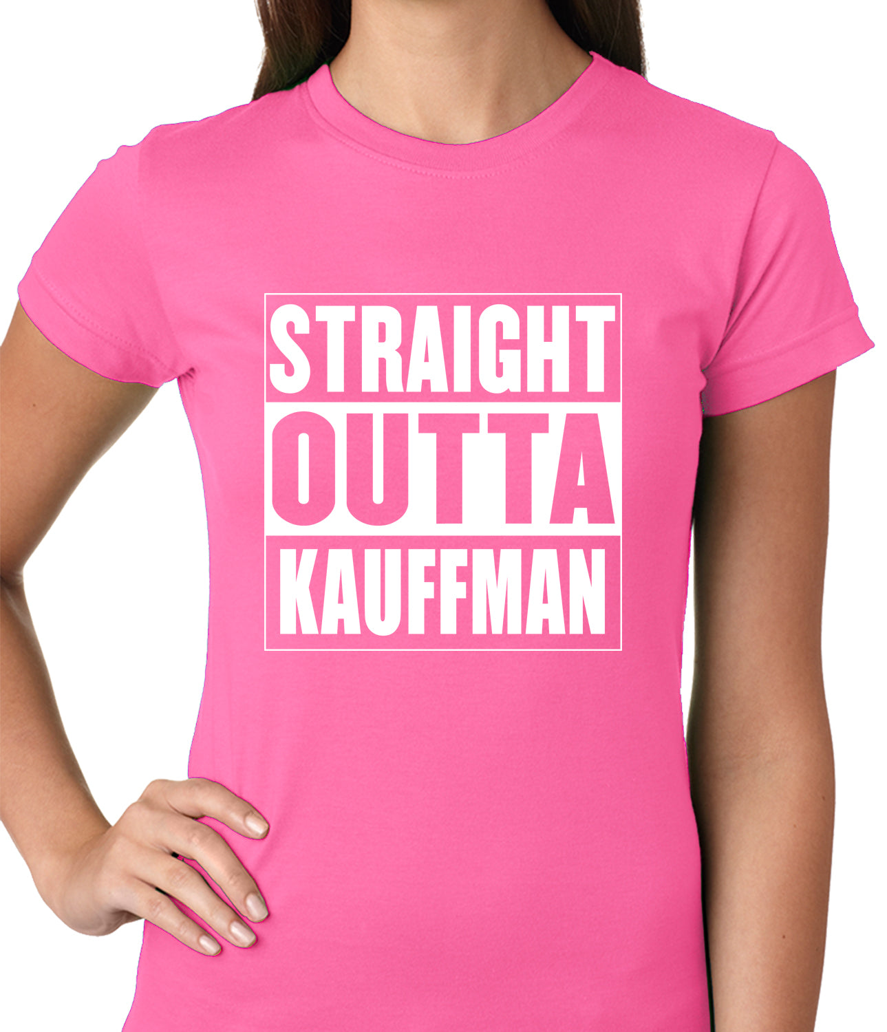 Straight Outta Kauffman Field Kansas City Ladies T-shirt