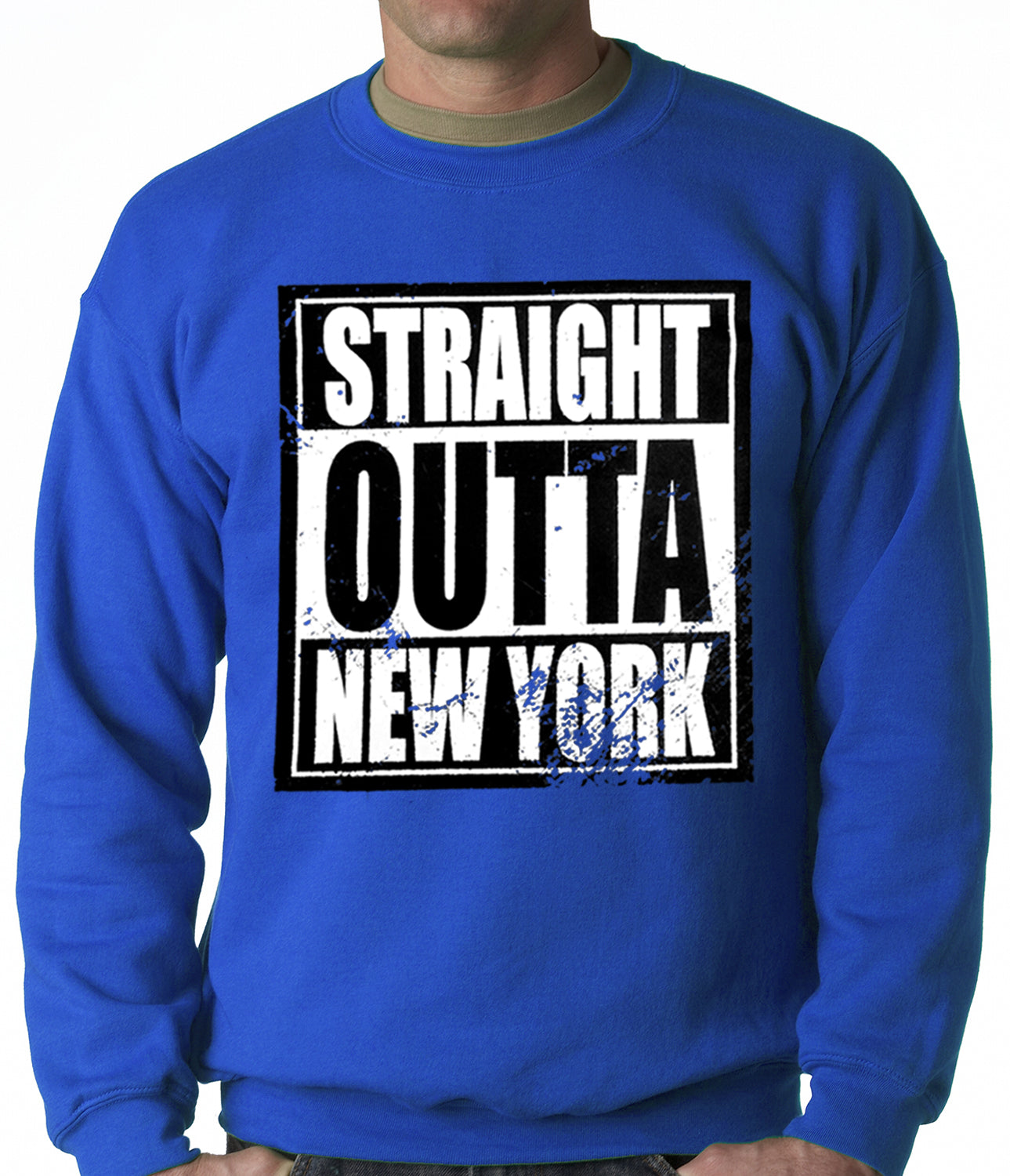 Straight Outta New York Adult Crewneck