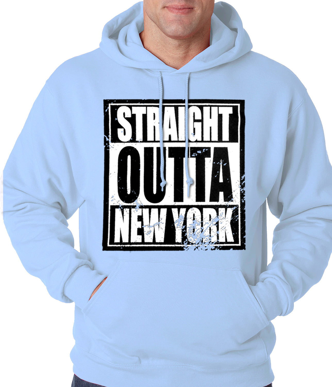Straight Outta New York Adult Hoodie