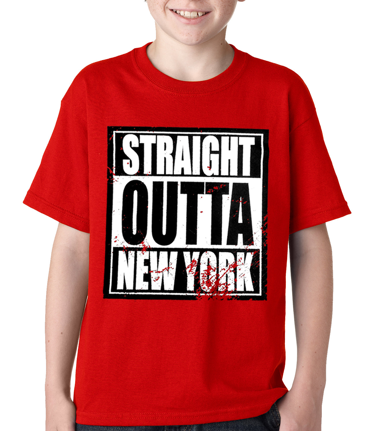 Straight Outta New York Kids T-shirt