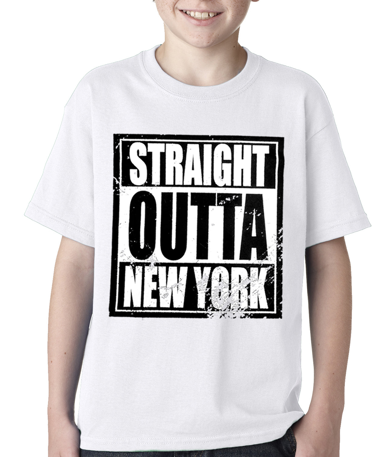 Straight Outta New York Kids T-shirt