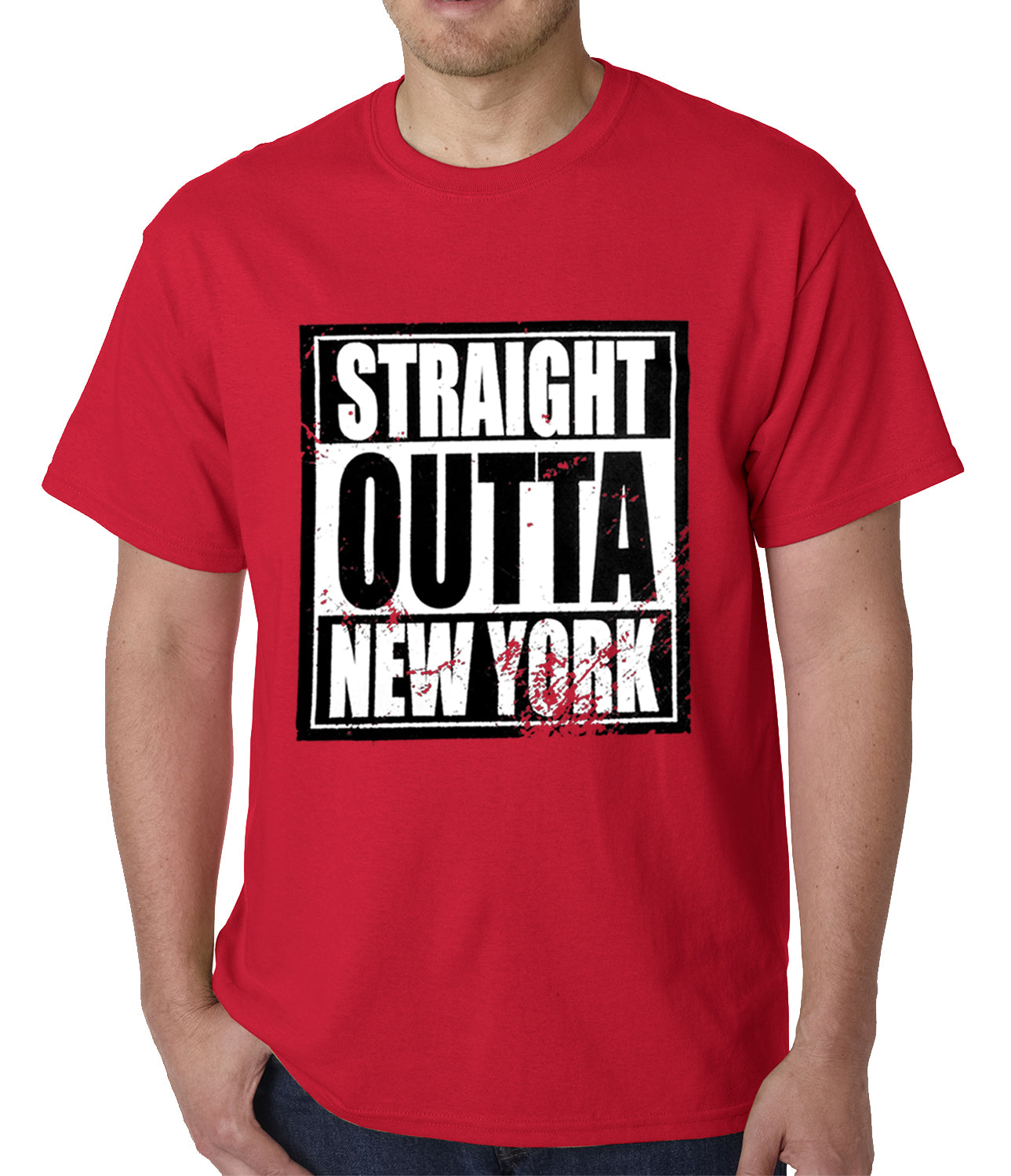 Straight Outta New York Mens T-shirt