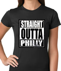 Straight Outta Philly Ladies T-shirt