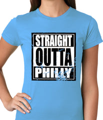 Straight Outta Philly Ladies T-shirt