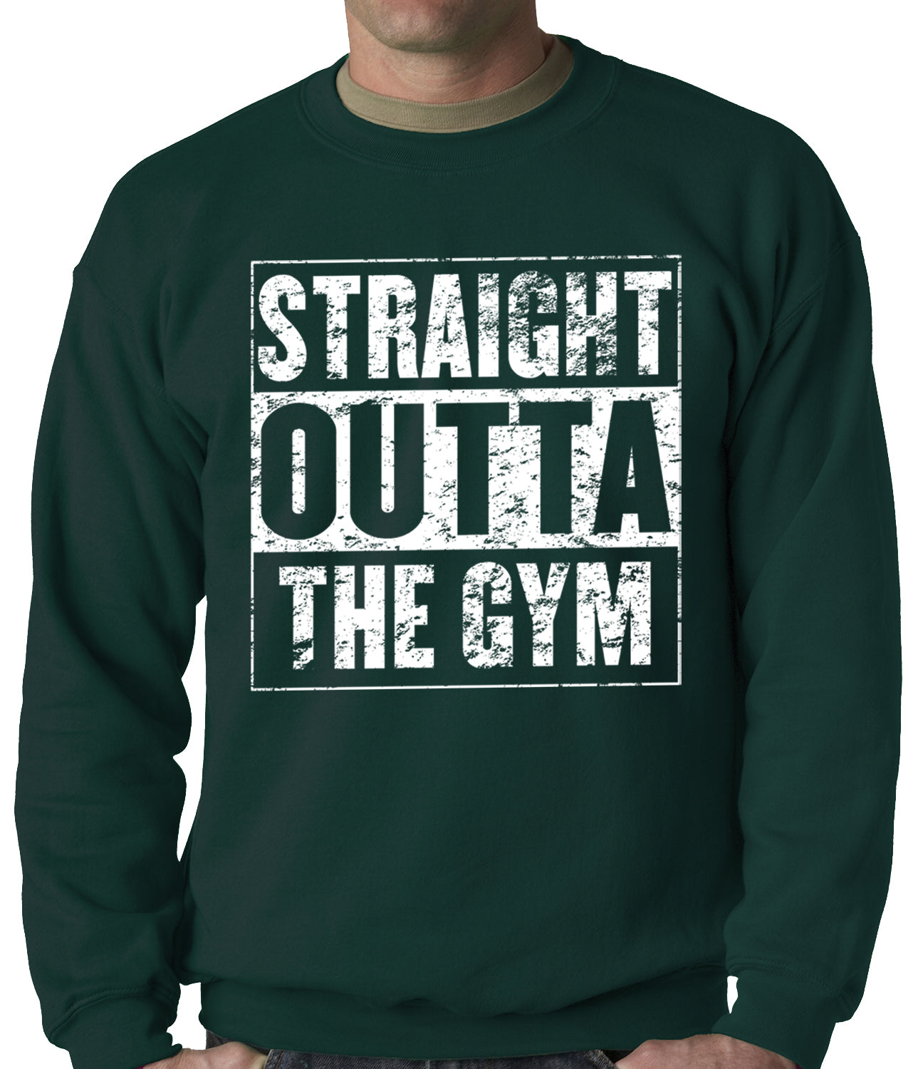 Straight Outta The Gym Adult Crewneck