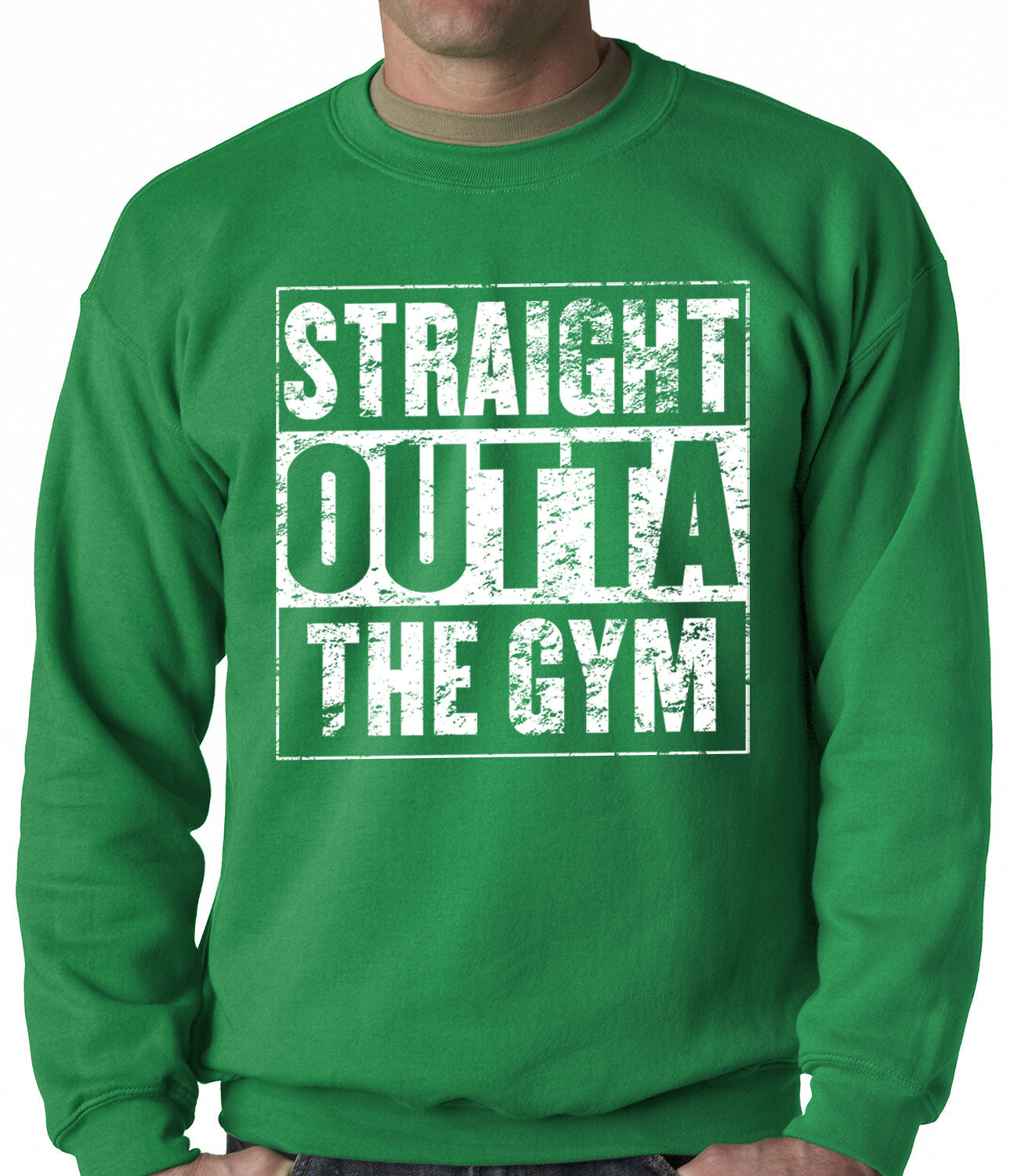 Straight Outta The Gym Adult Crewneck